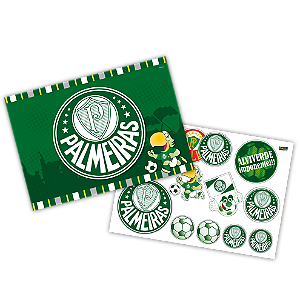 Kit Decorativo Festa Festa Palmeiras - Festcolor - Rizzo Festas