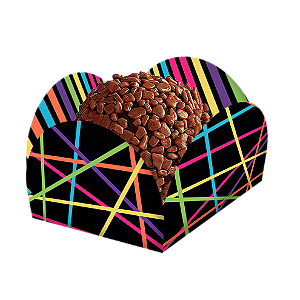 Porta Forminha para Doces Festa Neon - 40 unidades - Festcolor