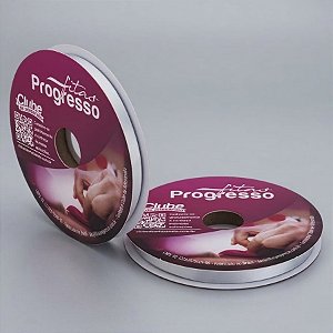 Fita de Cetim 10mm x 50m - Prata - CF002 Cor 084 - Rolo 50m - 1 unidade - Progresso - Rizzo