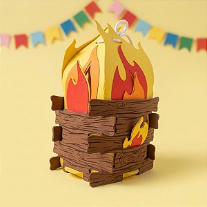 Caixa Surpresa Fogueira de Festa Junina - 17x6cm - 1 unidade - Piffer - Rizzo