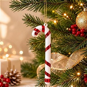 Enfeite Para Pendurar de Natal - Bengala Doce - 22cm - 1 unidade - Rizzo