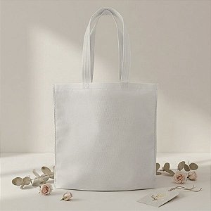 Sacola de TNT Reutilizável - Branco - 29cm - 5 unidades - Rizzo