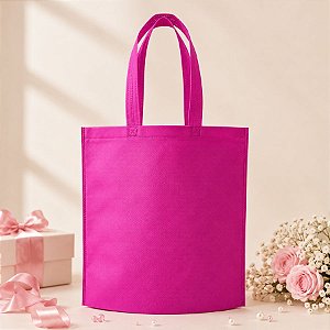 Sacola de TNT Reutilizável - Rosa Pink - 29cm - 5 unidades - Rizzo