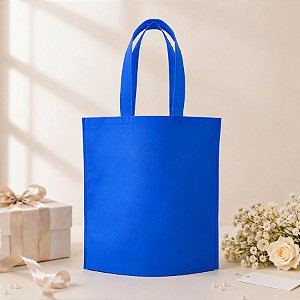 Sacola de TNT Reutilizável - Azul Escuro - 29cm - 5 unidades - Rizzo