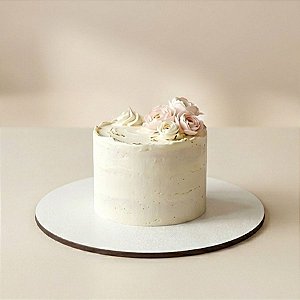 Base Para Bolo Cake Board em MDF - Branca - 25cm - 1 unidade - Rizzo