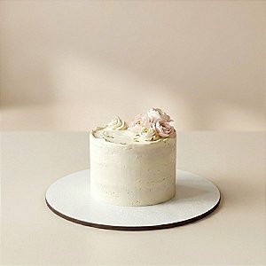 Base Para Bolo Cake Board em MDF - Branca - 24cm - 1 unidade - Rizzo