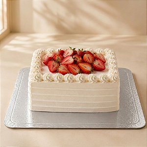 Base Para Bolo Cake Board Quadrada - Prata - 24cm - 1 unidade - Rizzo
