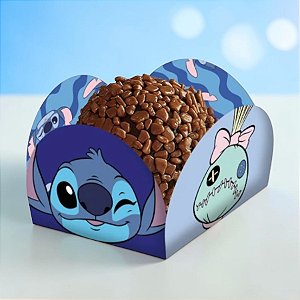 Porta Forminha - Stitch Azul - Disney Original - 80 unidades - Festcolor - Rizzo