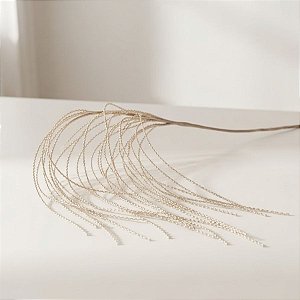 Galho Decorativo - Espiral Champane - 1,2m - 1 unidade - Cromus - Rizzo