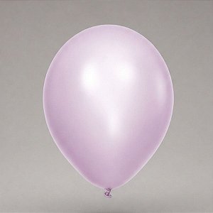 Balão de Festa Redondo Profissional Látex Liso Perolado 24" 60cm - Lilás - 3 unidades - Art-Latex - Rizzo