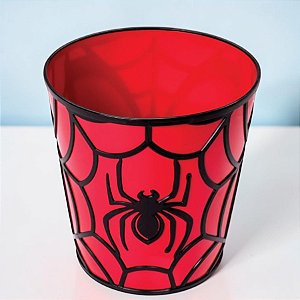 Kit 10 Baldes de Pipoca - Homem Aranha 3D - Vermelho e Preto - 2l - Disney Original  - 1 unidade - Plasútil - Rizzo