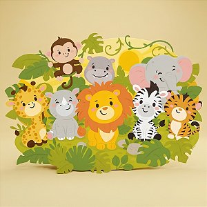 Kit Decorativo - Safari Baby - 64x45cm - 1 unidade - Regina - Rizzo