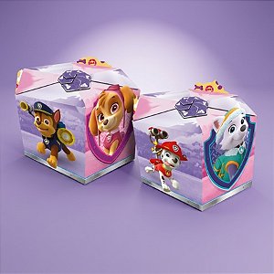 Caixa Surpresa Sextavada - Patrulha Canina Rosa - 13,5x7,7x12cm - 8 unidades - Regina - Rizzo