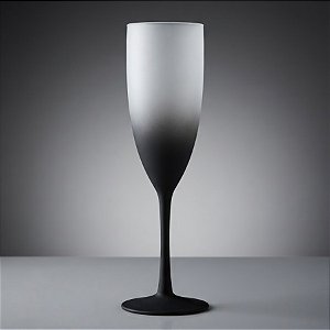 Taça Champanhe Degrade Preta - 01 Unidade - Rizzo Festas