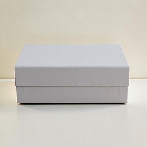 Caixa de Papel Rígido Retangular com Imã - Gris - P 24,5x17,5x8cm - 10 unidades - Cromus - Rizzo