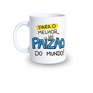 Caneca de Porcelana Personalize - Melhor Paizâo - 325ml  - 1 unidade - Rizzo