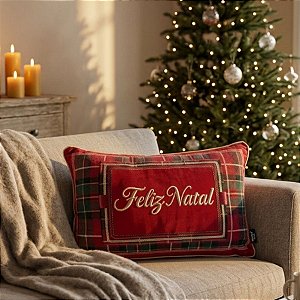 Almofada de Natal - Feliz Natal - 35x55cm - 1 unidade - Rizzo
