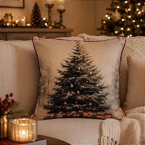 Almofada de Natal - Árvore de Natal - 43x43cm - 1 unidade - Rizzo