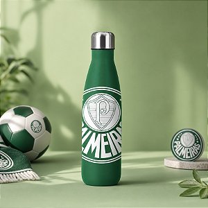 Garrafa Térmica em Inox - Palmeiras Oficial - 500ml - 1 unidade - Allmix Presentes - Rizzo