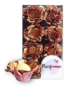 Forminha P/ Doces Finos - Seda Rose Gold(c178) - 40 Unidades