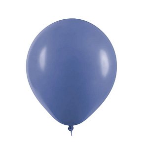 Balão de Festa Redondo Profissional Látex Liso - Azul Jeans - Art-latex - Rizzo