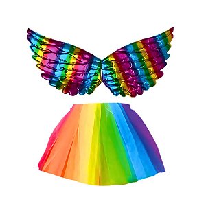 Kit Fantasia Carnaval - Unicórnio - Neon - 1 unidade - Rizzo - Rizzo