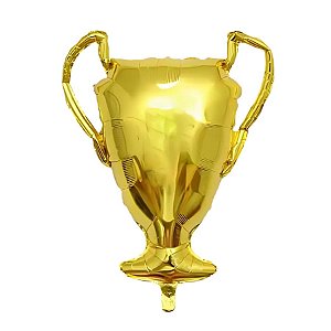 Balão de Festa Metalizado 32" 81cm - Taça De Campeão - 1 unidade - Rizzo