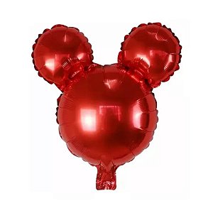 Balão de Festa Metalizado 15" 38 - Simbolo Mickey Mouse Vermelho - 1 unidade - Rizzo