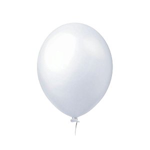 Balão de Festa Liso - Branco Candy - Happy Day - Rizzo
