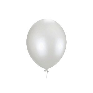 Balão de Festa Perolizado - Branco - Happy Day - Rizzo