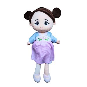 Boneca De Pelúcia Com Kimono - Azul - 56cm - 1 unidade - Rizzo