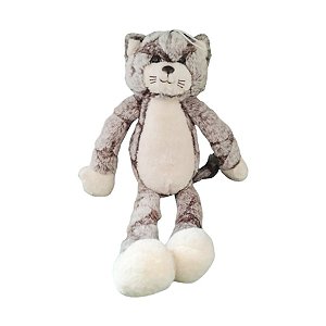 Gato De Pelúcia Marrom e Branco - 48cm - 1 unidade - Rizzo