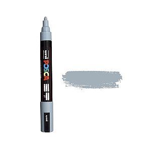 Caneta Posca PC-5M 2.5mm - Cinza  - 1 unidade - Posca - Rizzo