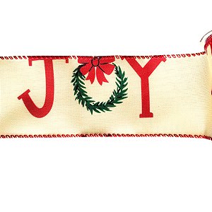 Fita Decorativa Aramada Xadrez Amarela Joy - 6,3cm x 9,14m - 1 unidade - Rizzo