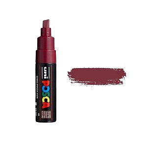 Caneta Posca PC-8K 8.0mm - Vermelho Vinho - 1 unidade - Posca - Rizzo