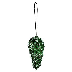 Enfeite de Pendurar - Pinha Verde Glitter - 14x6cm - 1 unidade - Cromus - Rizzo