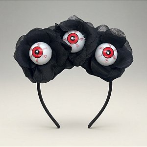 Tiara Flor com Olhos de Halloween - 1 unidade - Rizzo