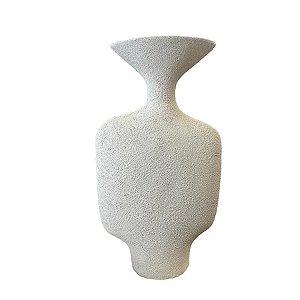 Vaso Branco de Polirresina - 34cm - 1 unidade - Rizzo