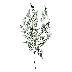 Galho Decorativo - Folhagem Neve Glitter - 94cm - 1 unidade - Rizzo