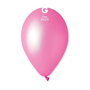 Balão de Festa Látex Neon - Pink (Rosa) #025 - Gemar - Rizzo