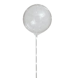 Balão Bubble LED Branco 35cm - 1 unidade - Cromus - Rizzo