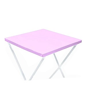 Toalha Plástica Cobre Manchas Perolizada - 78 x 78 cm - Lilás Candy - 10 unidades - CampFestas - Rizzo