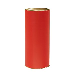 Lata para Presente Rígida - Liso Vermelho - 1 unidade - Cromus - Rizzo