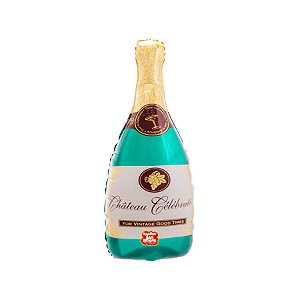 Balão de Festa Metalizado 3D 41" 103cm - Champagne - 1 unidade - Balões São Roque - Rizzo
