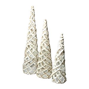 Árvore de Natal Decorativa - Branco - 60cm - 1 unidade - Rizzo