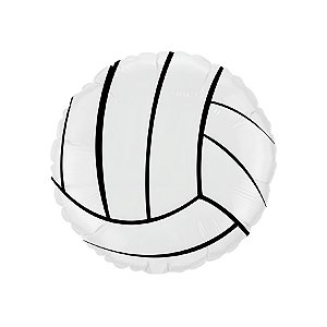 Balão de Festa Metalizado 20" 50cm - Bola Vôlei - 1 unidade - Rizzo