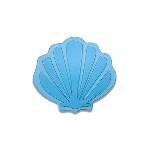 Concha em MDF sem suporte - Azul - 1 unidade - Rizzo