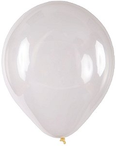 Balão de Festa Redondo Big Balão 25" - Cristal - 01 Unidade - Art-Latex - Rizzo