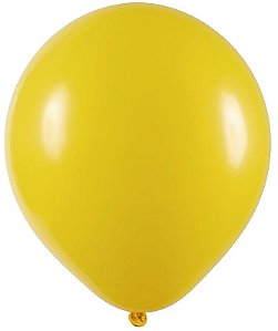Balão de Festa Redondo Big Balão 25" - Amarelo - 01 Unidade - Art-Latex - Rizzo