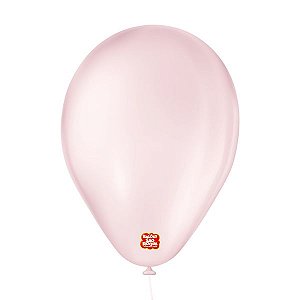 Balão de Festa 6,5" Basic - Rosa Claro - 50 Unidades - Balões São Roque